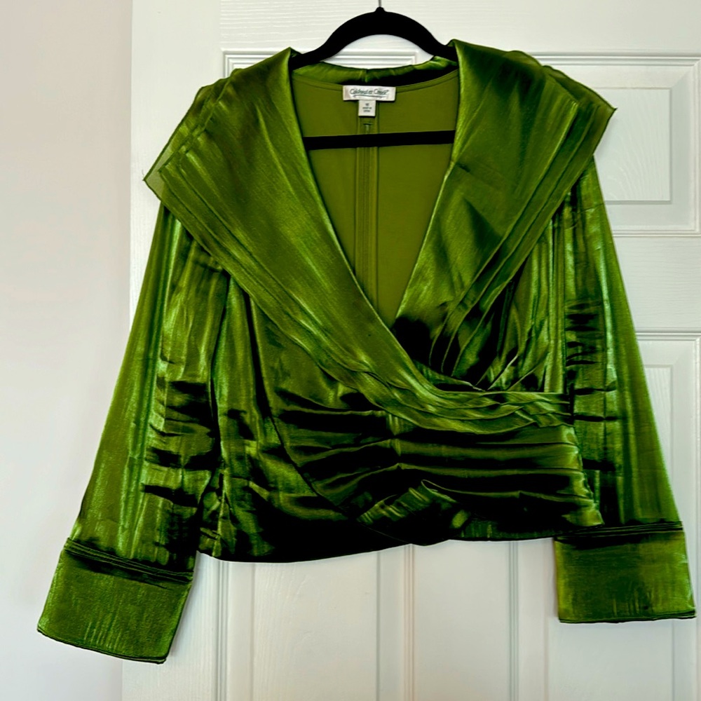 Beautiful green top, just in time for the holiday’s!